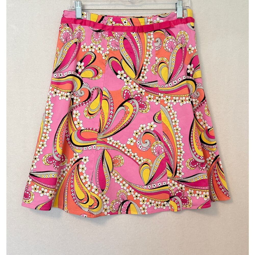Vintage Bamboo Traders Floral Paisley Print Skirt Sz 8‎ Cottagecore Hippie Retro
